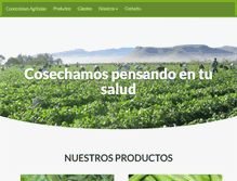 Tablet Screenshot of coneccionesagricolas.com